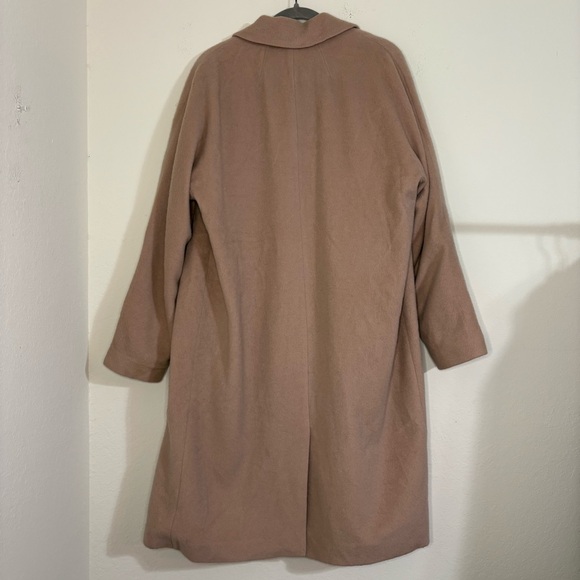 Madewell Wool Mohair Blend Cocoon Coat in Blush Tan Size 12 - Picture 11 of 12